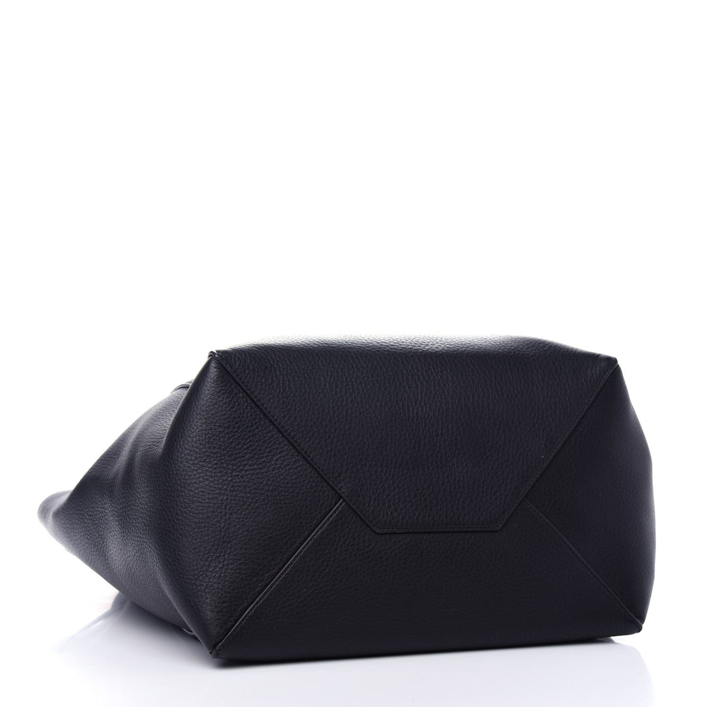 Soft Grained Calfskin Small Belt Cabas Phantom Black