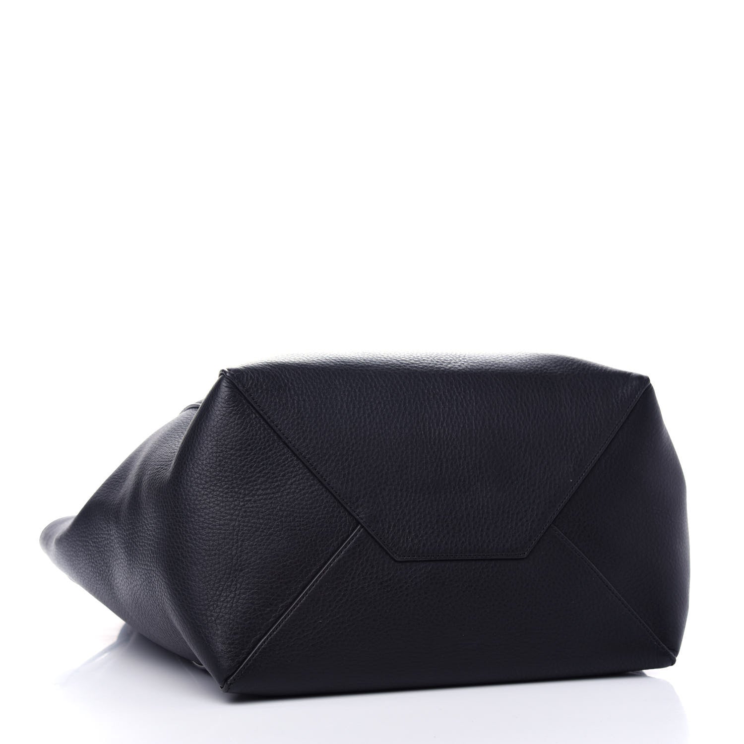 Celine Soft Grained Calfskin Small Belt Cabas Phantom Black 4 of 10