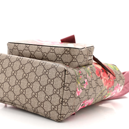 Gucci GG Supreme Monogram Blooms Small Single Buckle Backpack Beige Multicolor Dry Rose 10 of 13