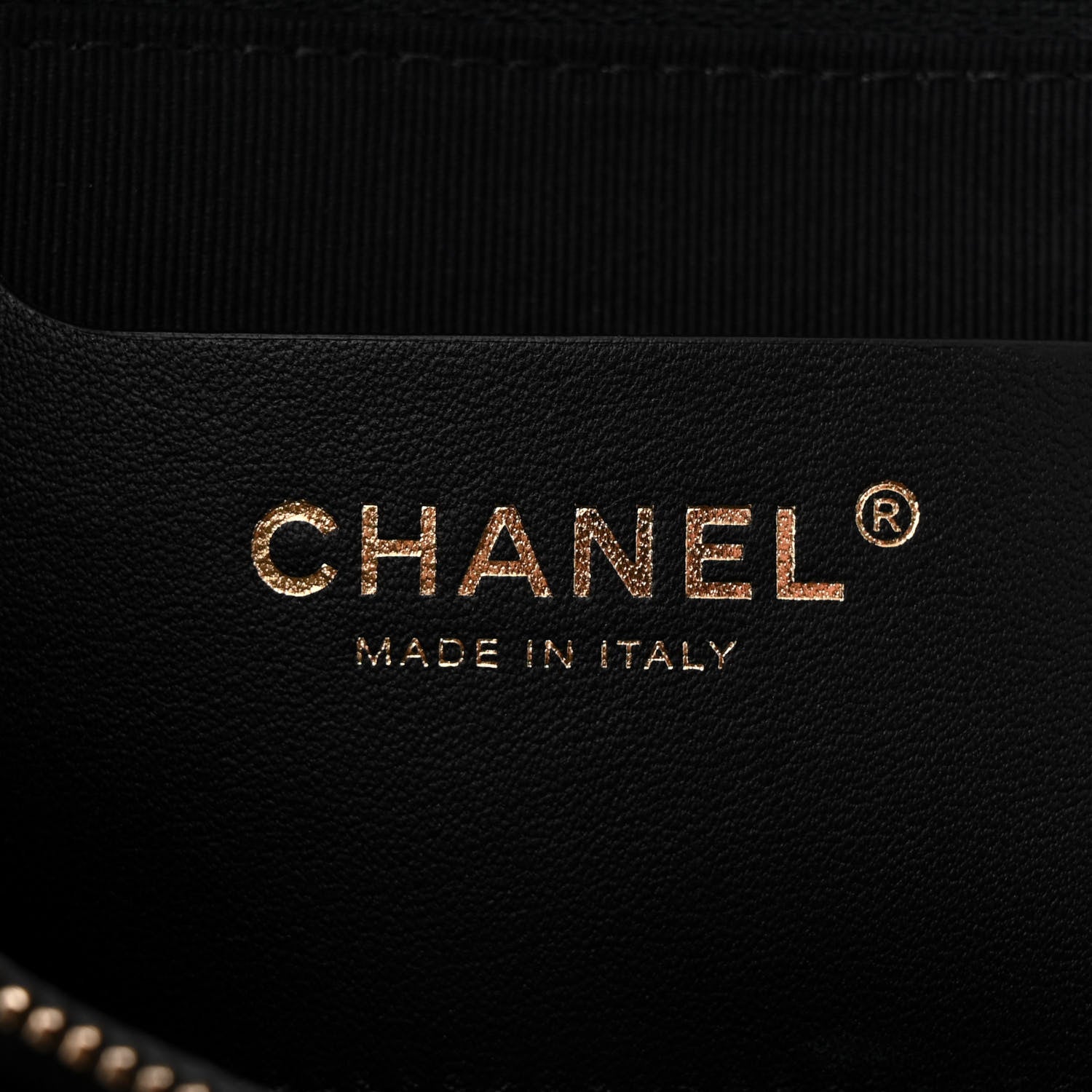 Chanel Shiny Caviar Quilted Chain Handle Shopping Tote Black 7 of 12
