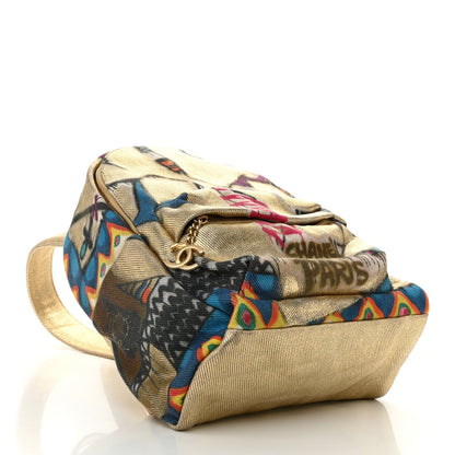 Chanel Graffiti Printed Canvas Street Spirit Backpack Multicolor 4 of 10