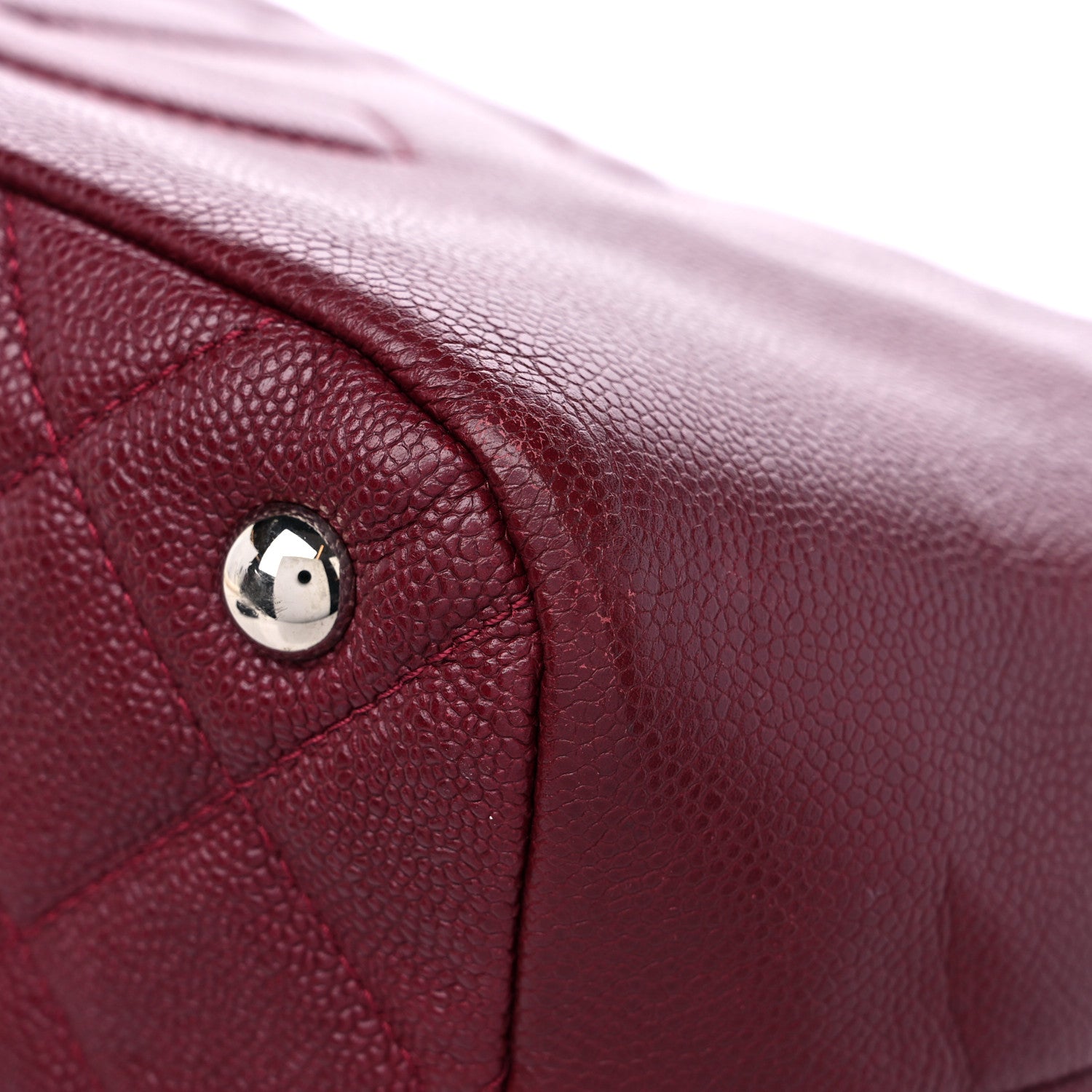 Chanel Caviar Quilted Large Timeless CC Soft Tote Dark Red 9 of 13
