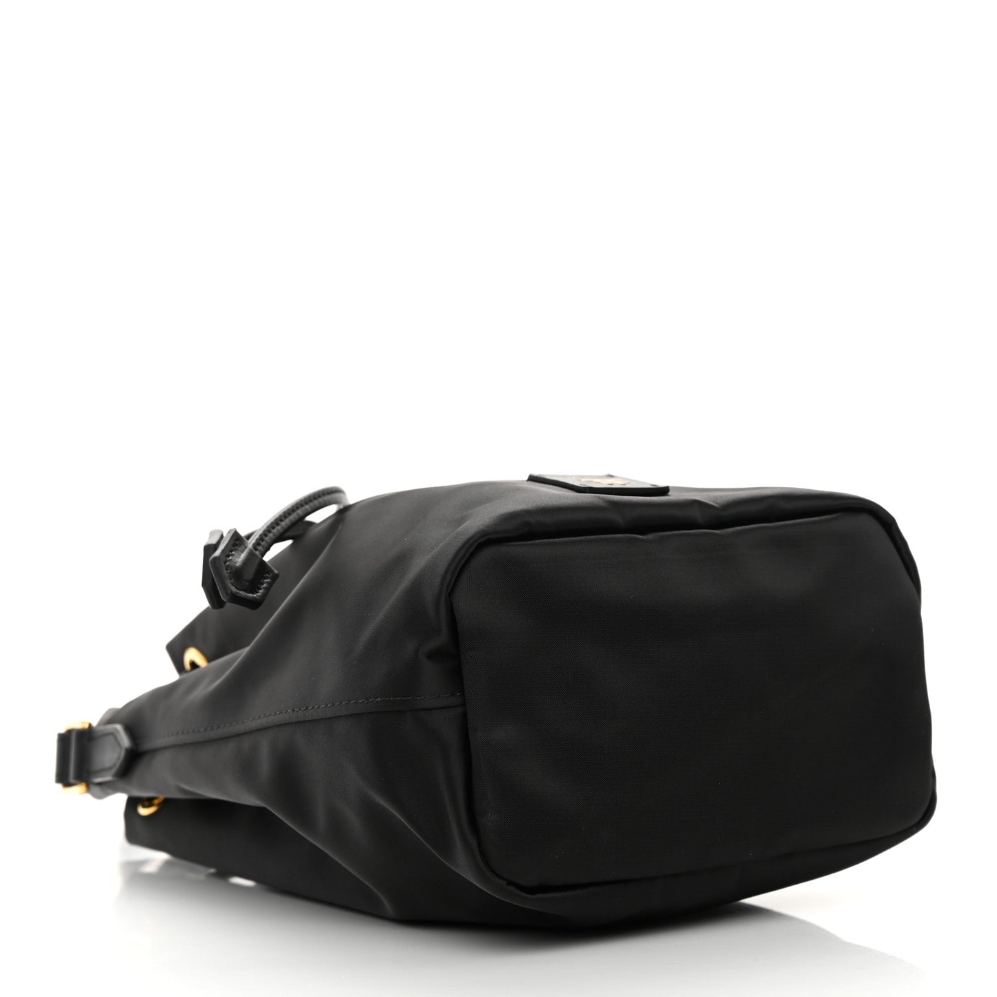 Nylon Small Disco Bucket Bag Black