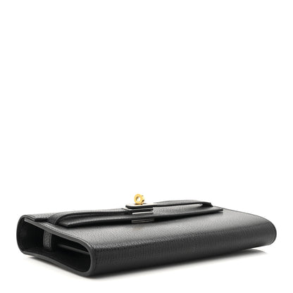 Hermes Chevre Chamkila Kelly Wallet To Go Black 6 of 22