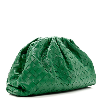 Bottega Veneta Nappa Maxi Intrecciato The Pouch Oversized Clutch Racing Green 3 of 7