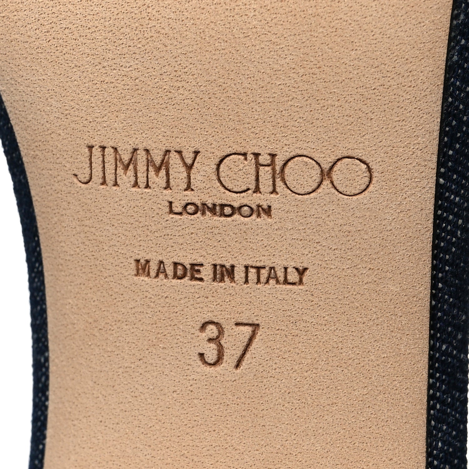 Jimmy Choo Denim Stacey Crystals Mule 37 Indigo 7 of 8