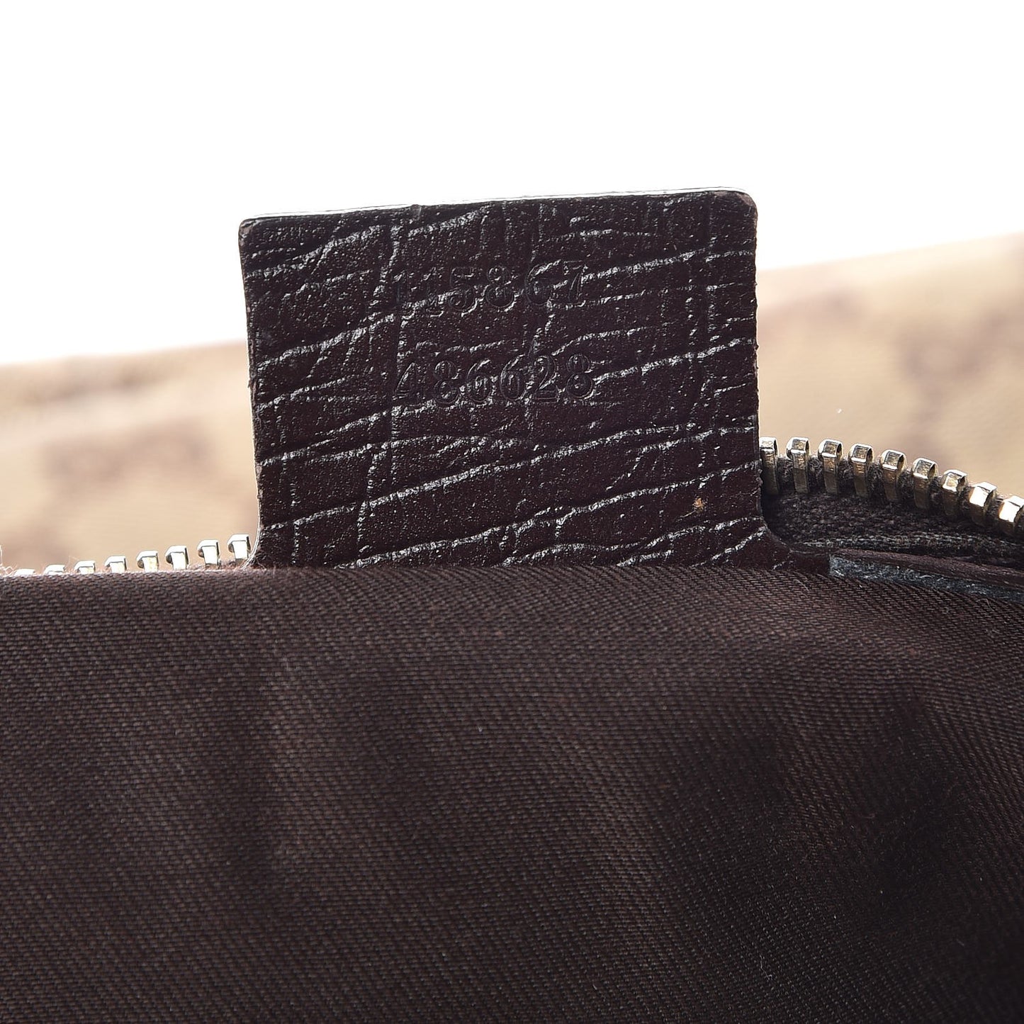 Monogram Medium Horsebit Chain Hobo Dark Brown