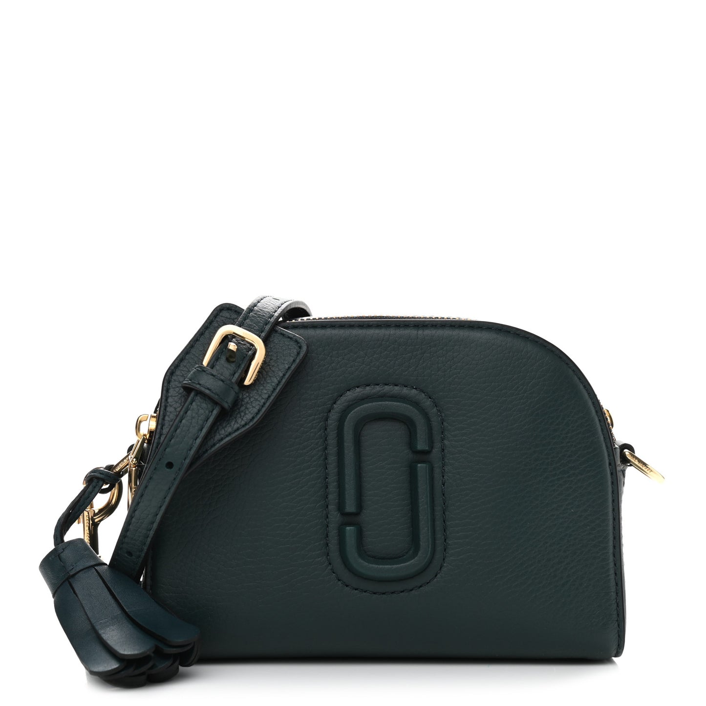 Calfskin Shutter Camera Crossbody Bag Cypress