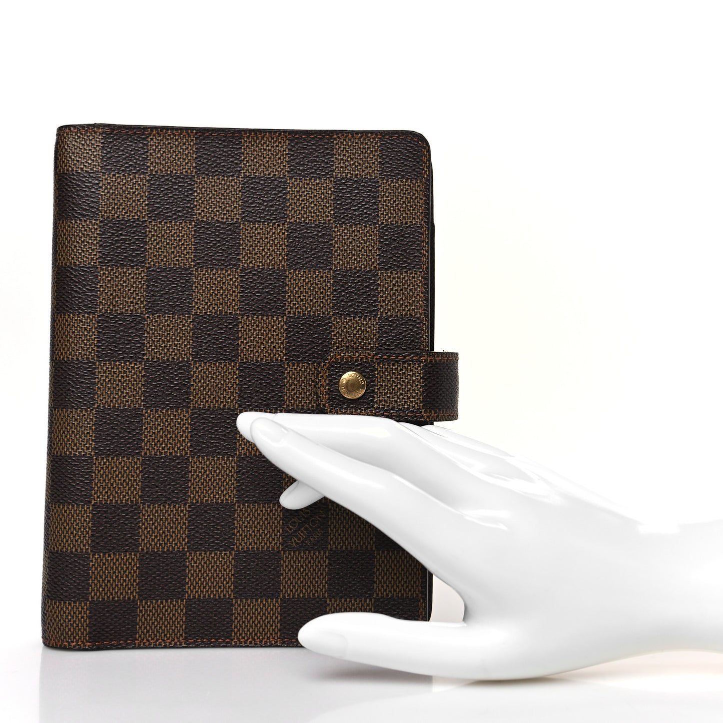 Damier Ebene Medium Ring Agenda Cover