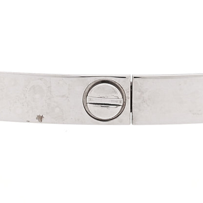 Cartier 18K White Gold Small LOVE Bracelet 19 4 of 5