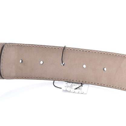 Gucci Calfskin Canvas Web Interlocking G Belt 90 36 Light Blue 5 of 5