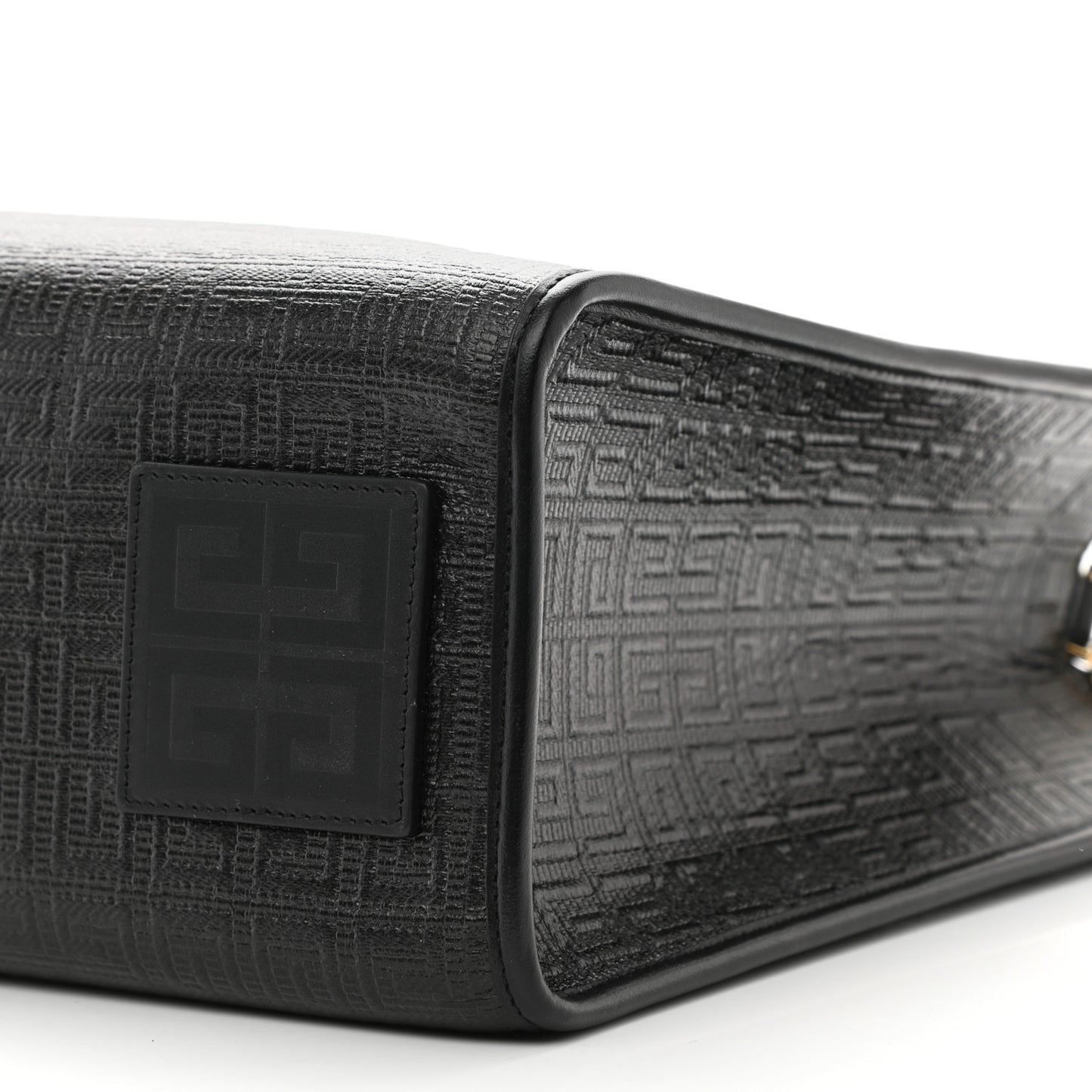 4G Coated Canvas Logo Medium G-Tote Black