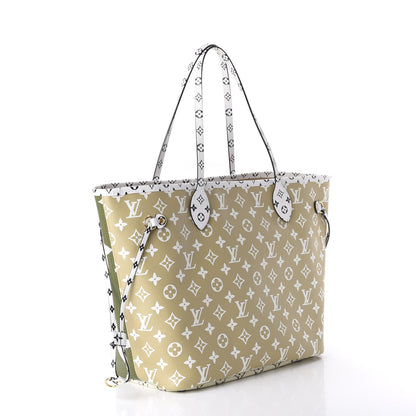 Louis Vuitton Monogram Giant Neverfull MM Kaki 3 of 10