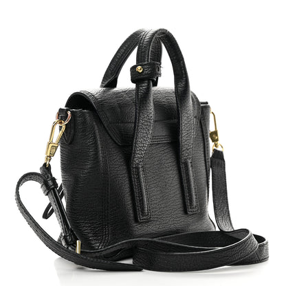 3.1 Phillip Lim Textured Calfskin Mini Pashli Satchel Black 3 of 20