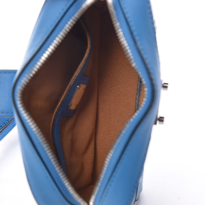 MCM Monogram Coated Canvas Camera Crossbody Bag Blue 7 of 8