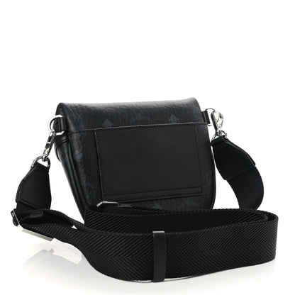 MCM Visetos X-Mini Aren Crossbody Bag Black 3 of 7
