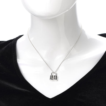 Tiffany Sterling Silver 1837 Lock Charm Pendant Necklace 2 of 5