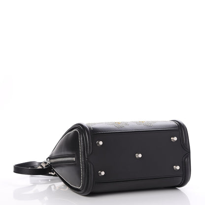 Alexander McQueen Calfskin Floral Studded Small Heroine Black 4 of 9