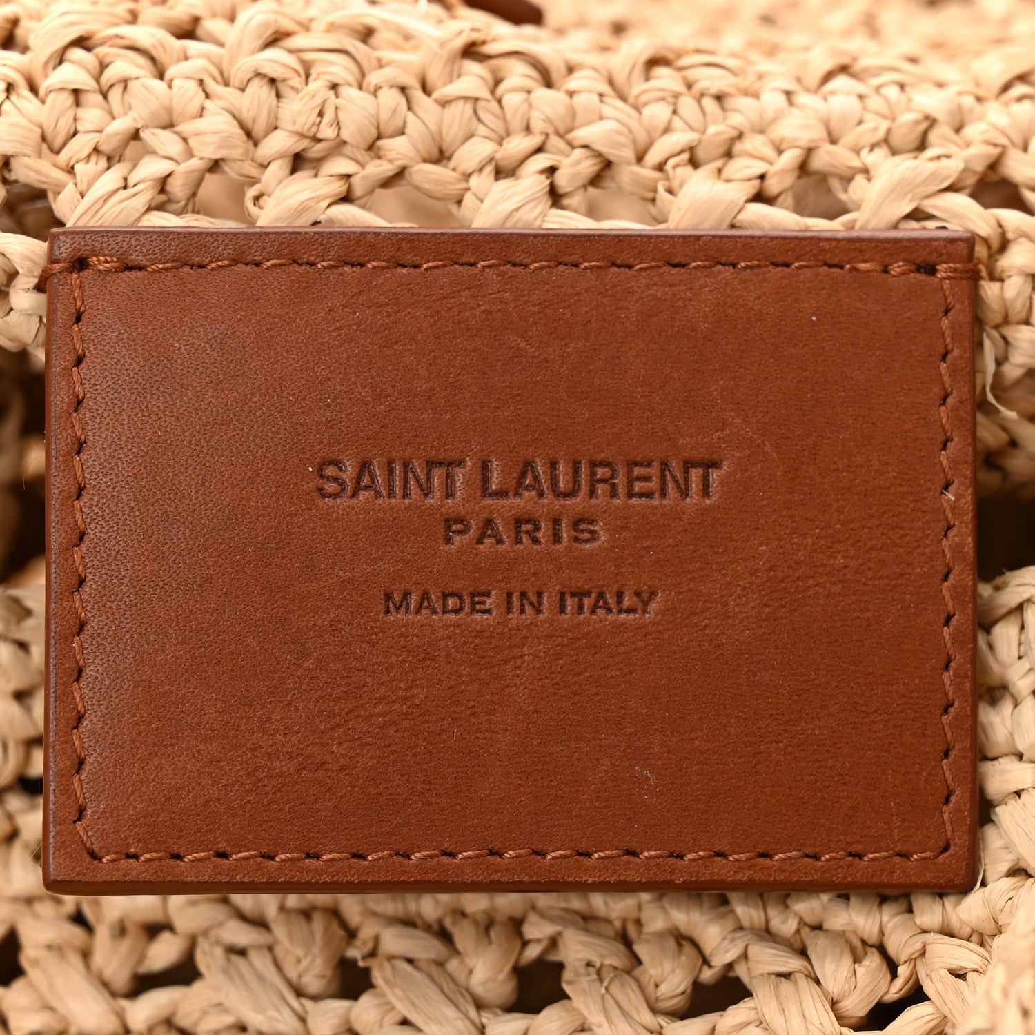 Saint Laurent Raffia Monogram Hobo Naturale 6 of 10