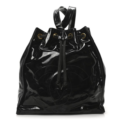 Chanel Paten Timeless CC Drawstring Backpack Black 1 of 10