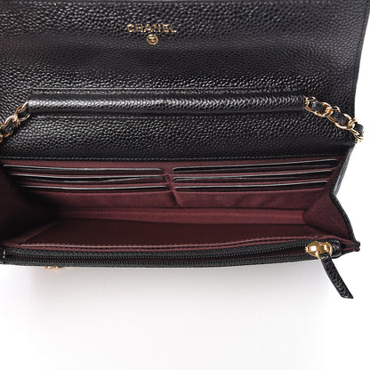Chanel Caviar Quilted Wallet On Chain WOC Black 5 of 11