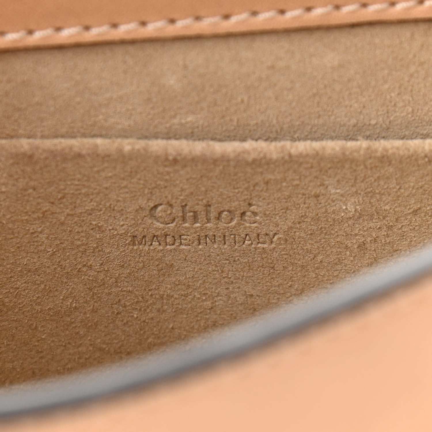 Chloe Calfskin Suede Small Nile Bracelet Bag Biscotti Beige 6 of 12