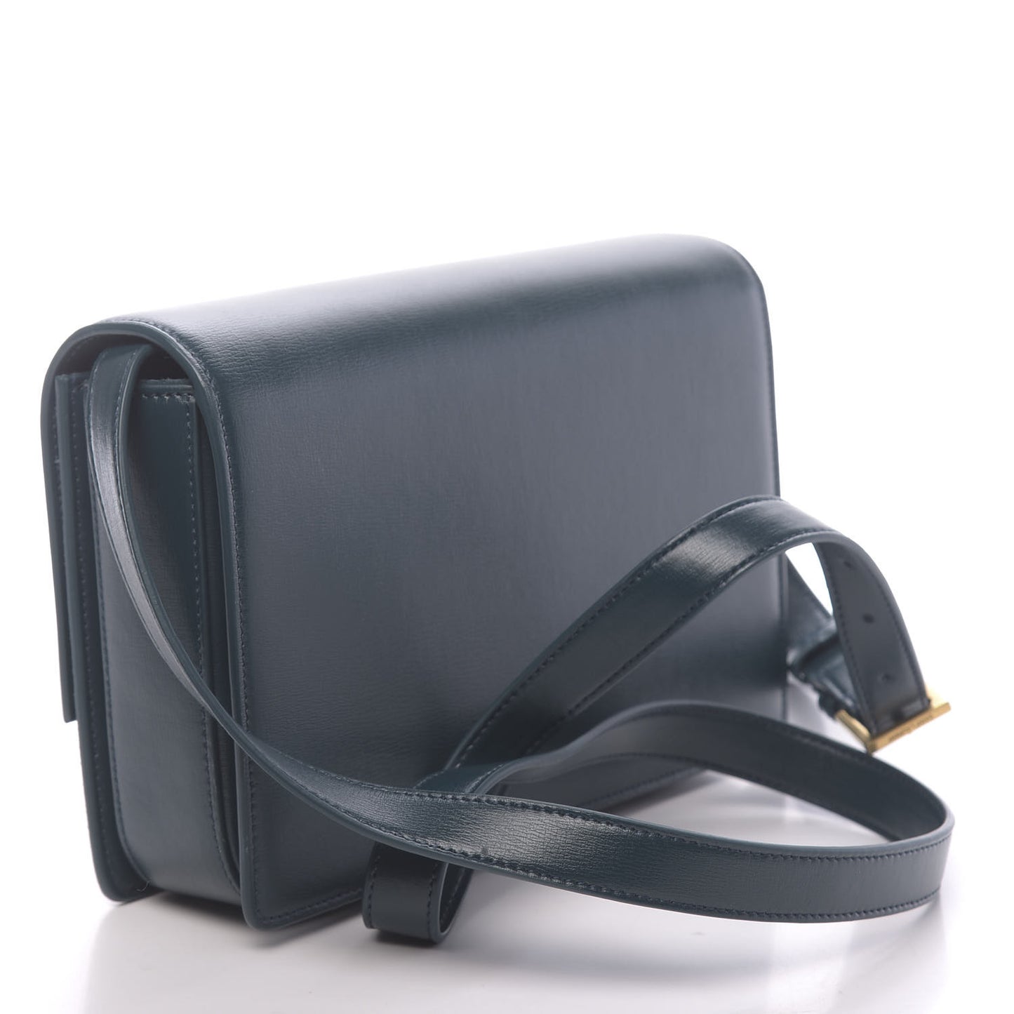Smooth Calfskin Suede Medium Bellechasse Dark Green