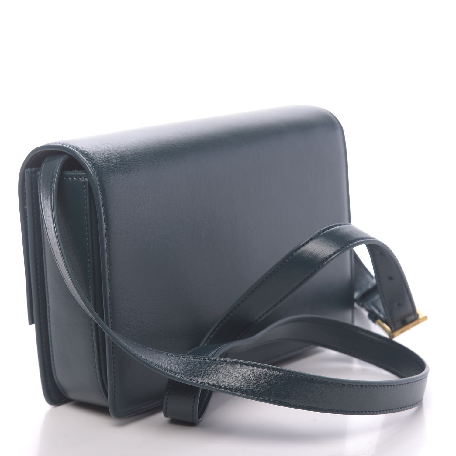 Saint Laurent Smooth Calfskin Suede Medium Bellechasse Dark Green 3 of 10
