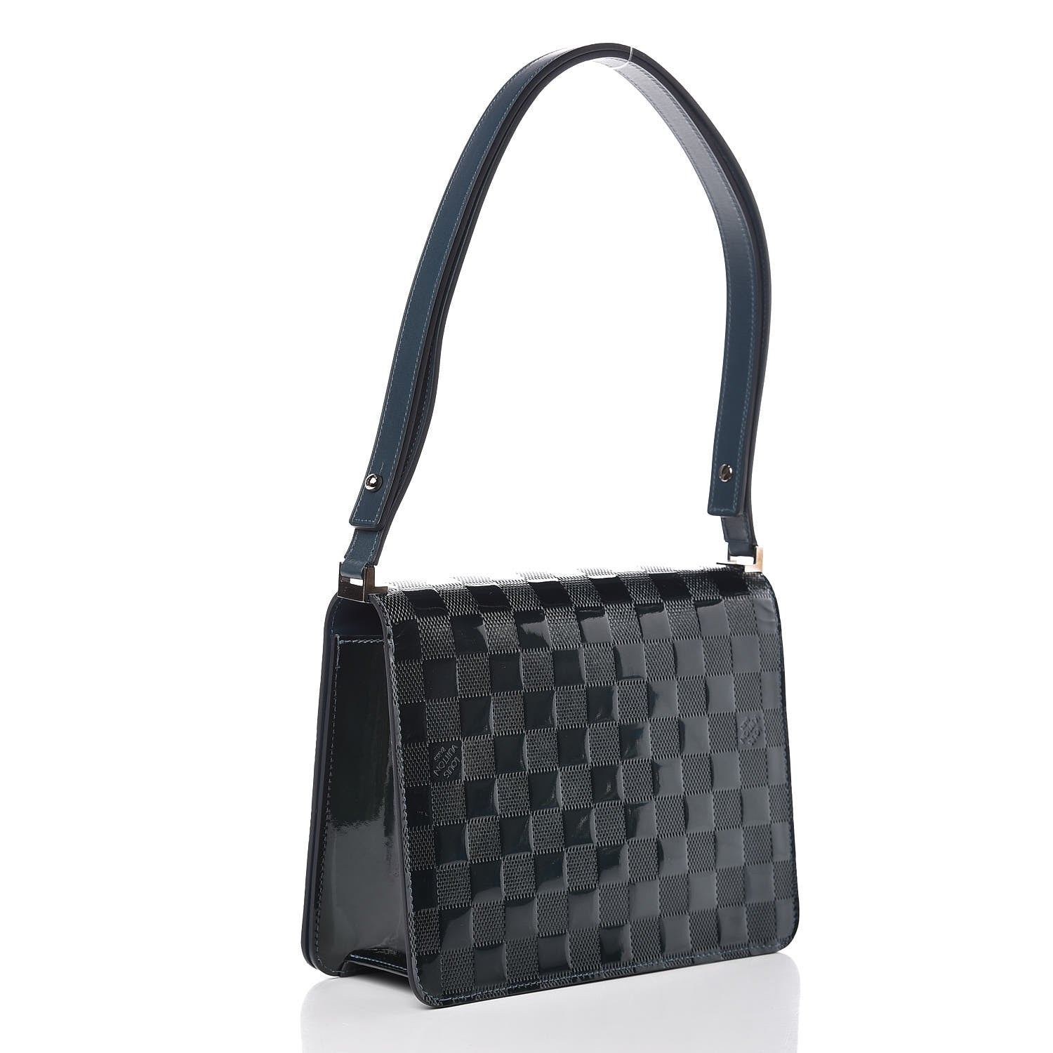 Louis Vuitton Damier Vernis Cabaret Bag Blue 3 of 10
