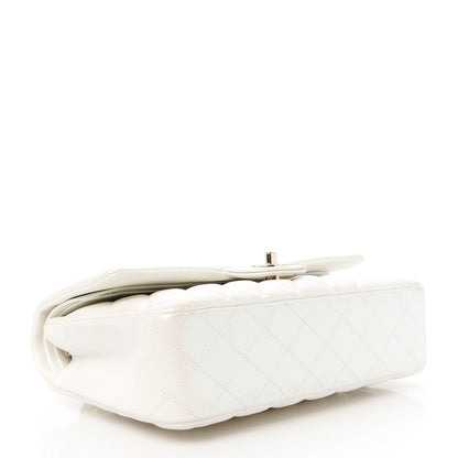 Chanel Iridescent Lambskin Quilted Medium Double Flap Ivory 4 of 11
