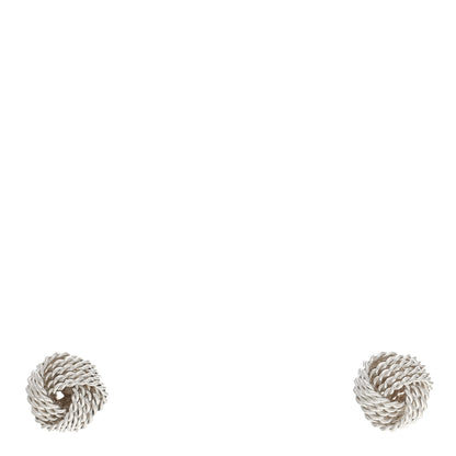 Tiffany Sterling Silver Twist Knot Earrings 1 of 4