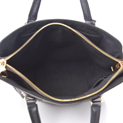 Louis Vuitton Monogram Flower Zipped Tote PM Black 5 of 10