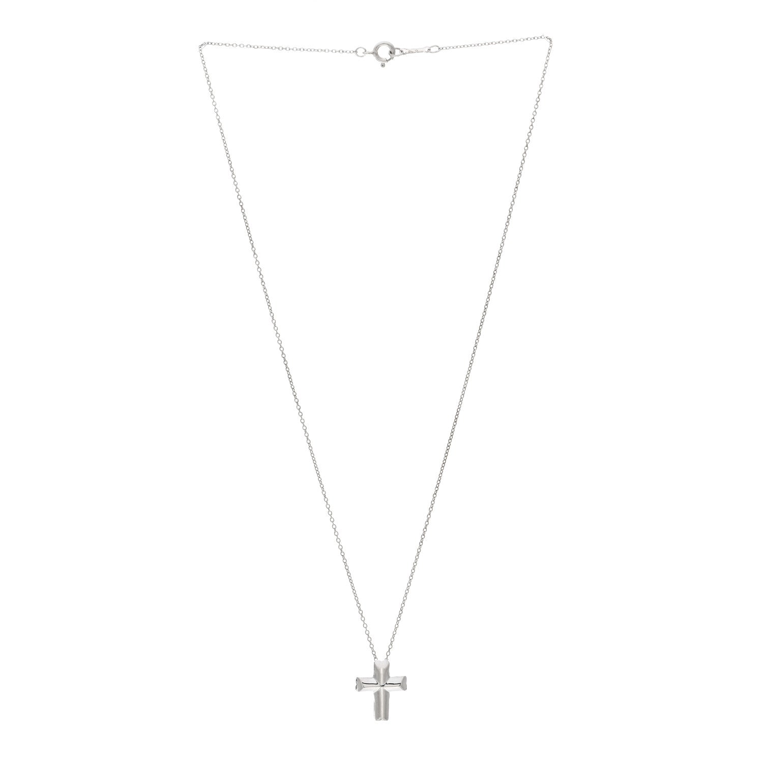 Tiffany Sterling Silver Paloma Picasso Tenderness Cross Pendant Necklace 3 of 4