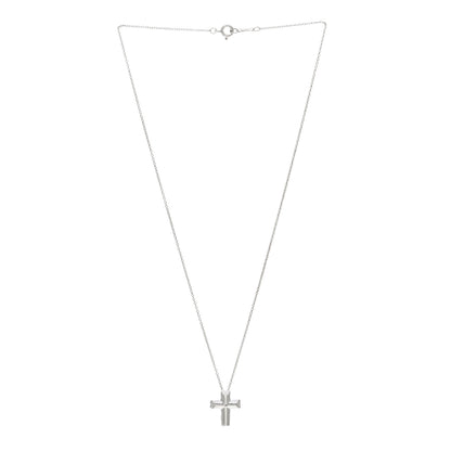 Tiffany Sterling Silver Paloma Picasso Tenderness Cross Pendant Necklace 3 of 4