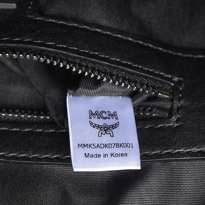 MCM Duke Tantris Embossed Medium Backpack Black 8 of 9