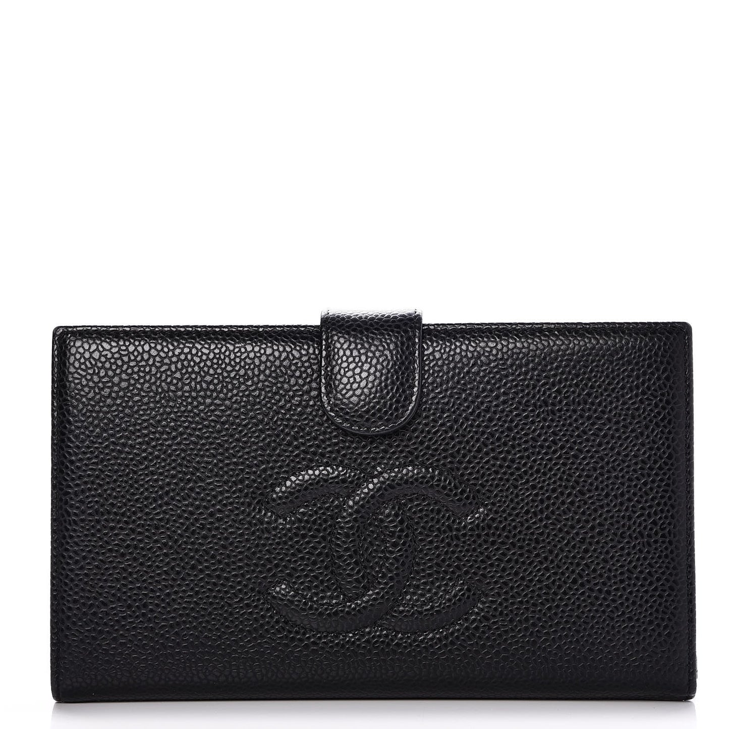Caviar Timeless CC French Wallet Black