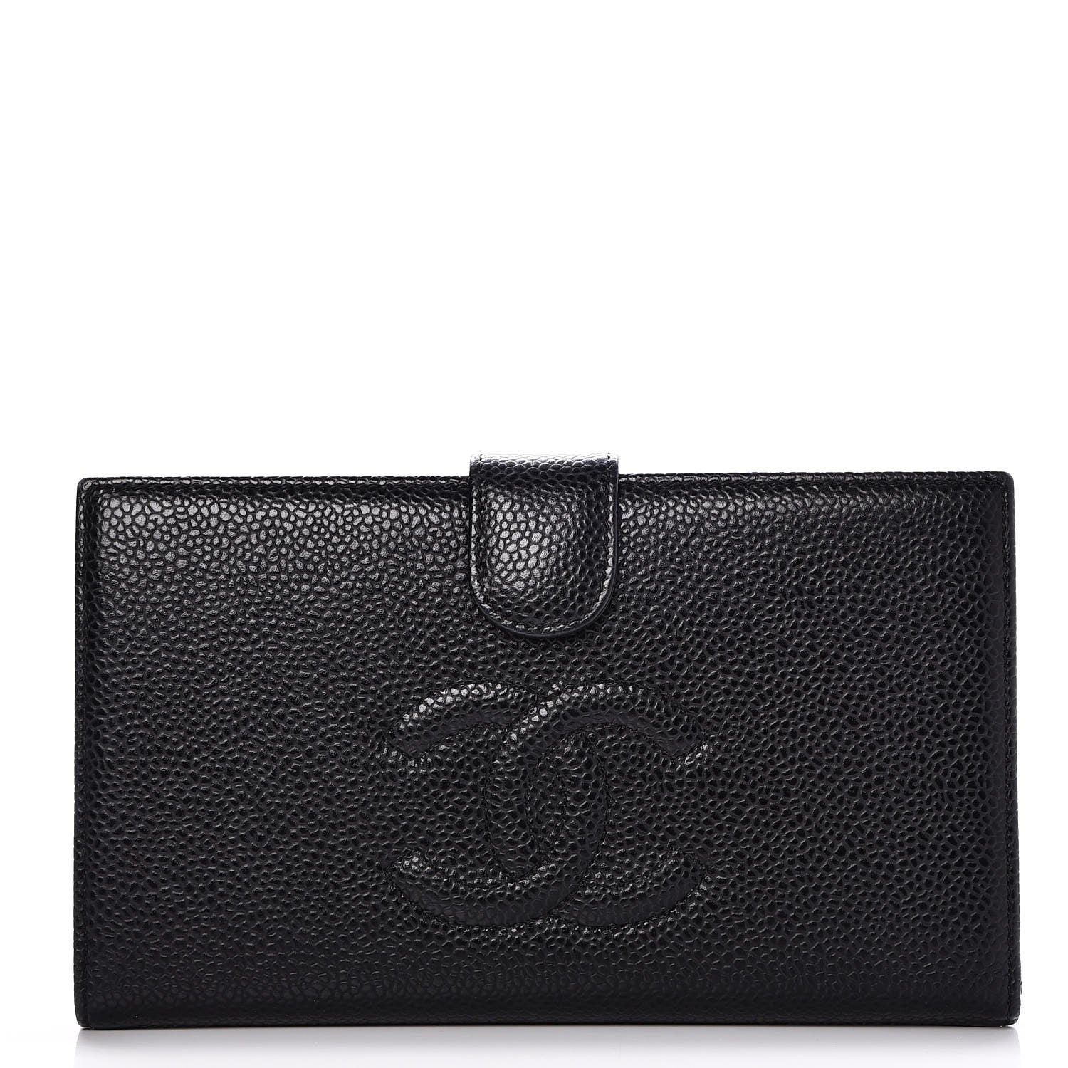 Chanel Caviar Timeless CC French Wallet Black 1 of 9