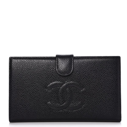 Chanel Caviar Timeless CC French Wallet Black 1 of 9