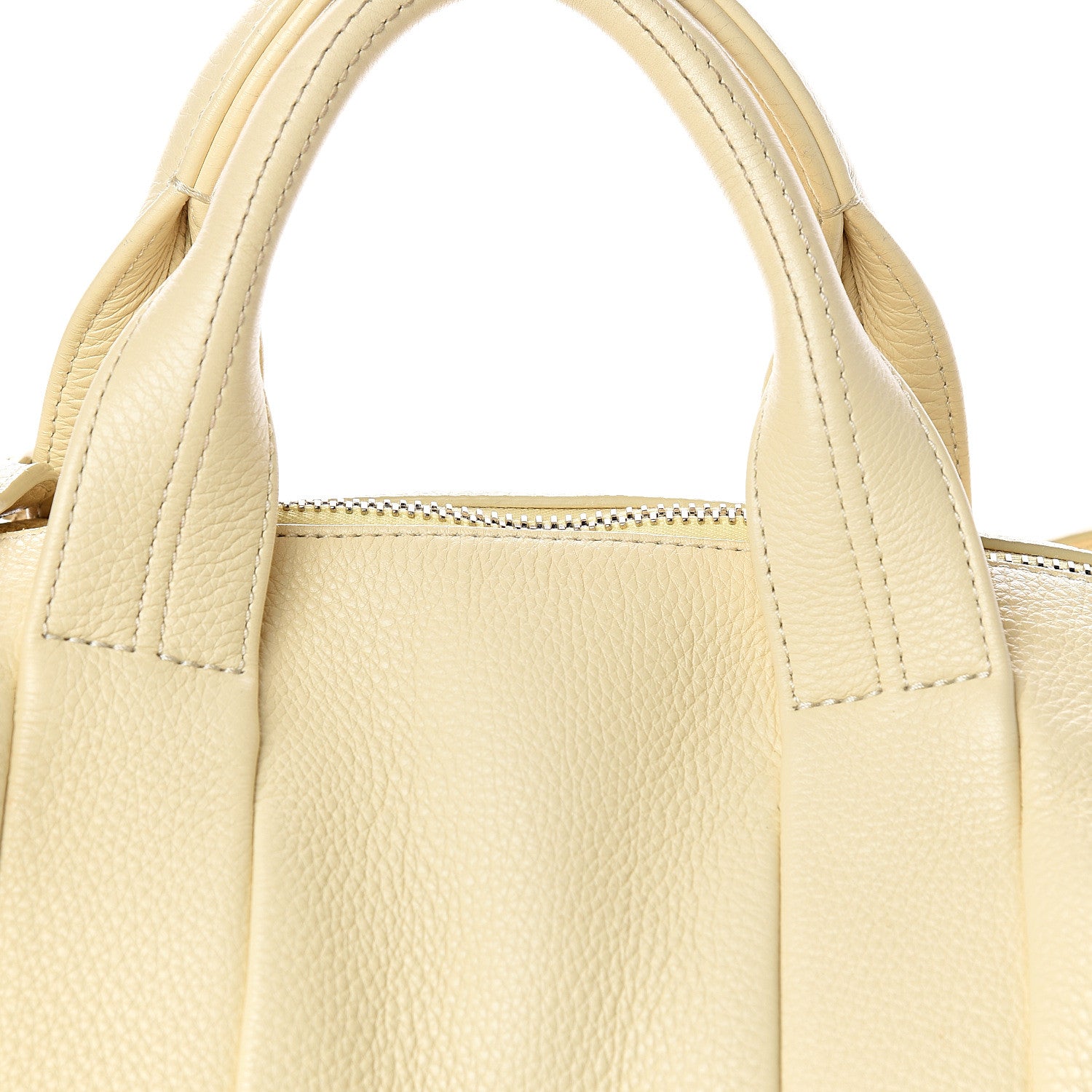 Alexander Wang Pebbled Lambskin Rocco Soft Meringue Pale Gold Hardware 9 of 11