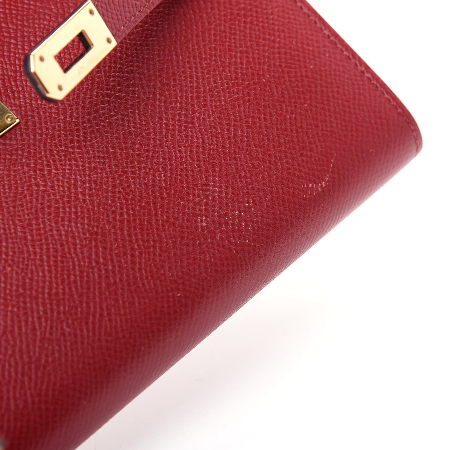 Epsom Kelly Longue Wallet Rouge Grenat