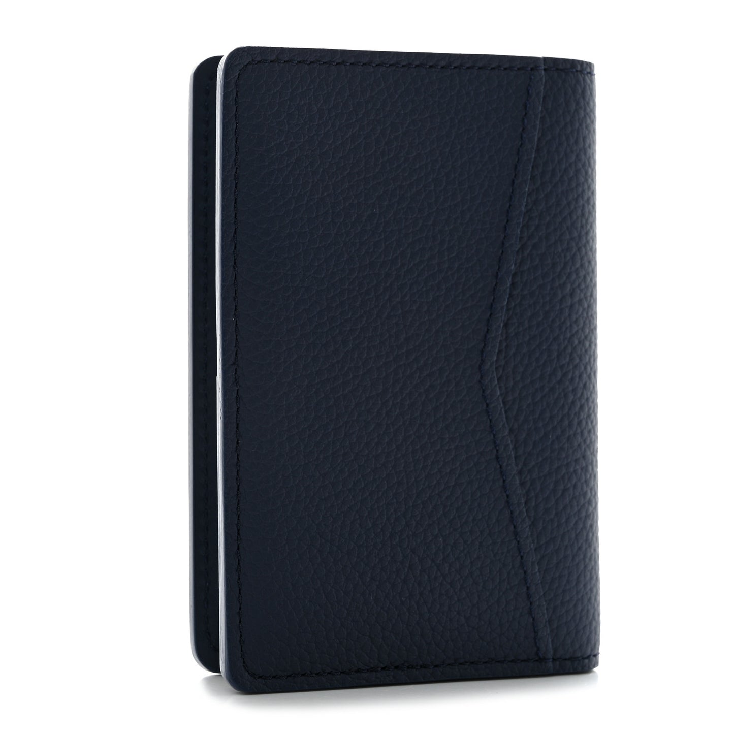 Grained Calfskin Aerogram Pocket Organizer Marine