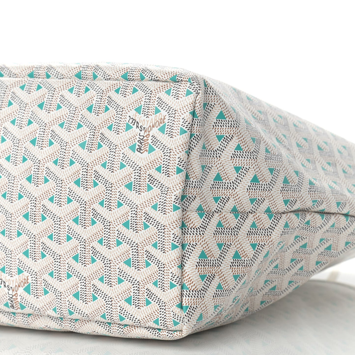 Goyardine Saint Louis Claire Voie PM White Opaline