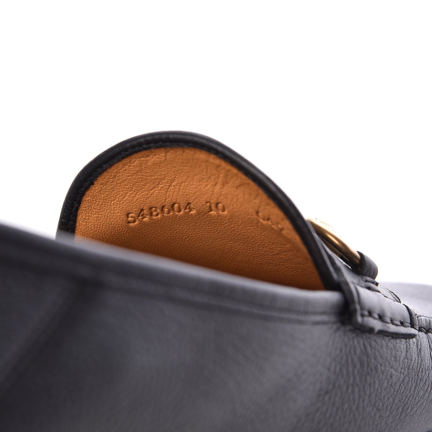 Hebron Calfskin Mens Horsebit Loafers 10 Black