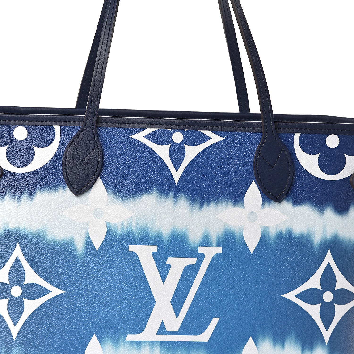 Louis Vuitton Monogram Escale Neverfull MM Blue 7 of 10