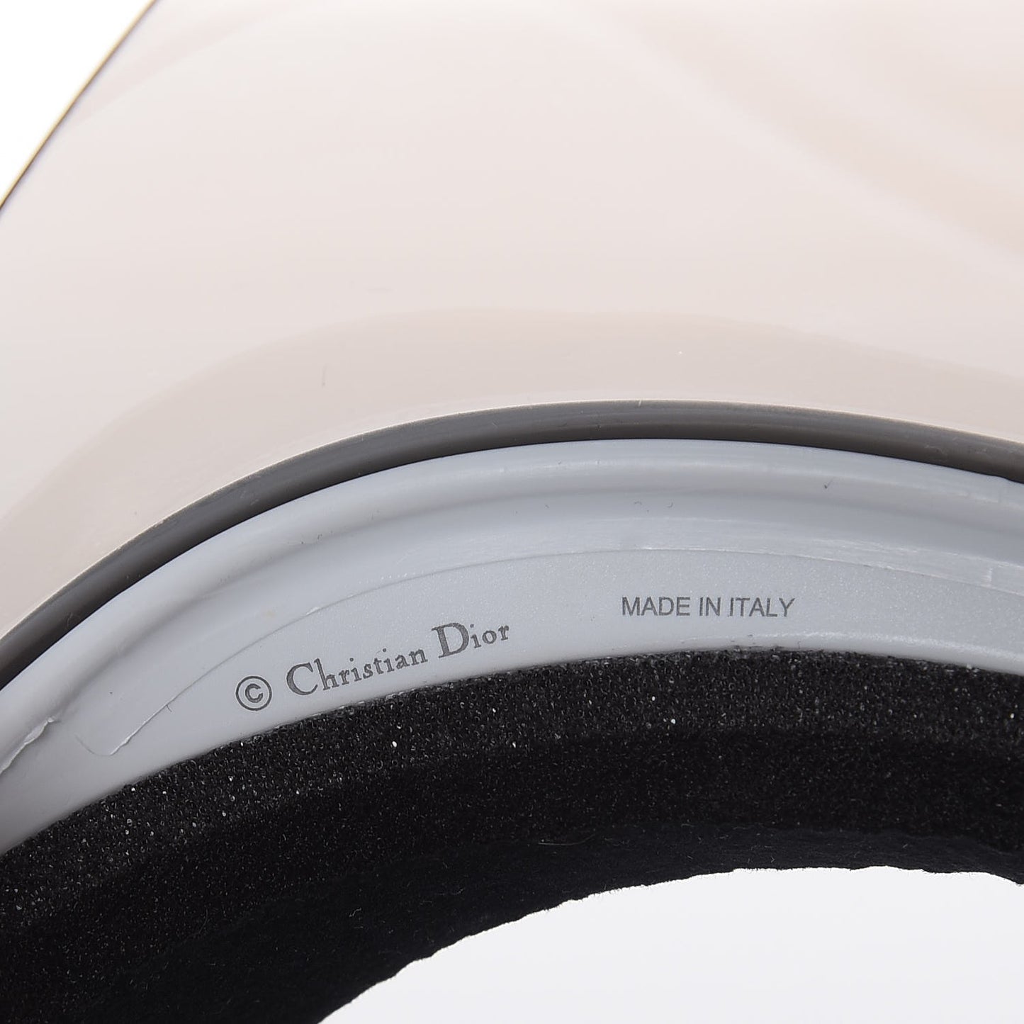 Mirrored DiorClub1 Sun Visor Silver