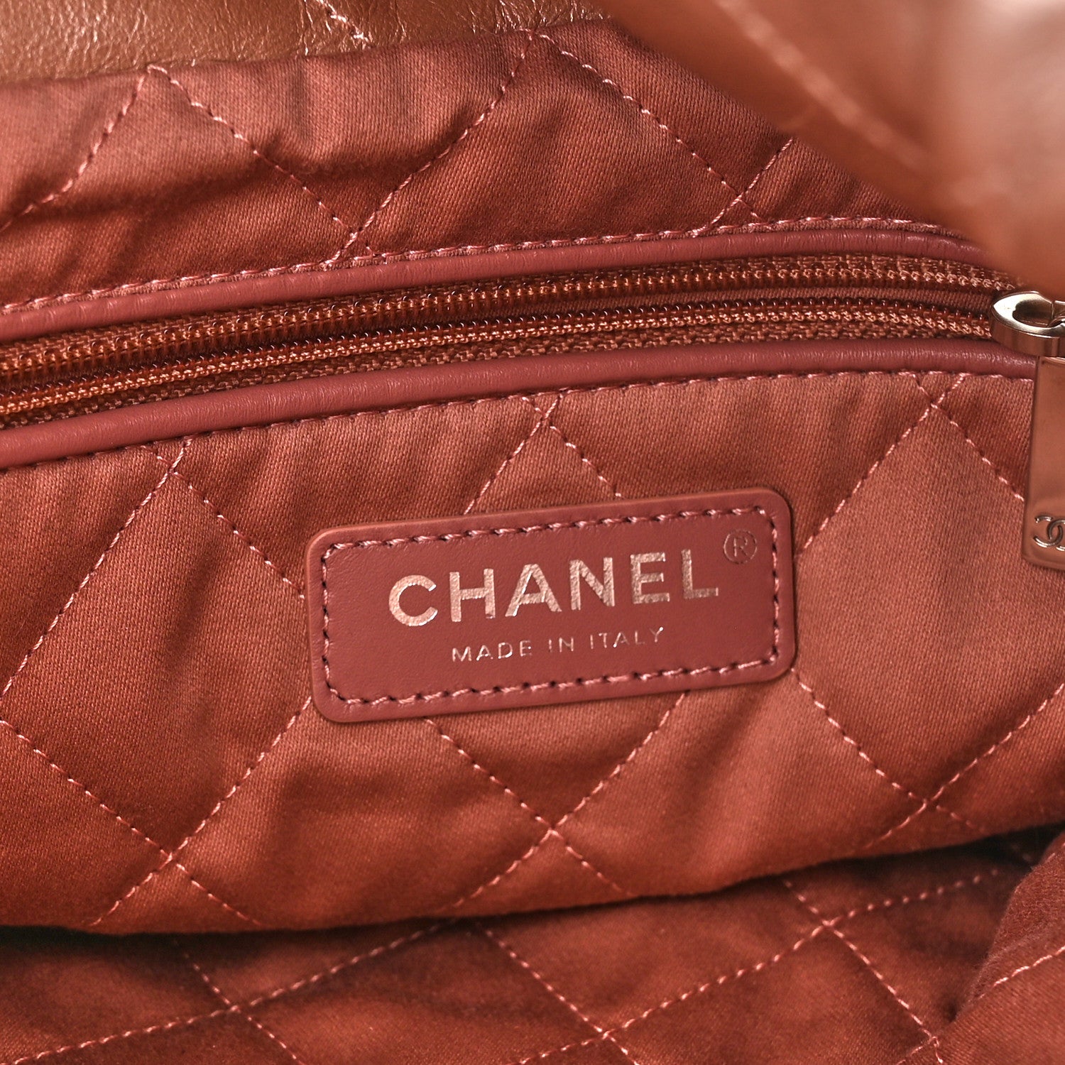 Chanel Metallic Calfskin Quilted Small Chanel 22 Pink 7 of 12