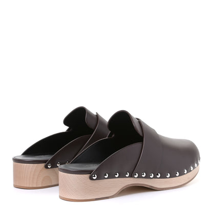 Hermes Calfskin Calya Mules 41 Cafe 3 of 4