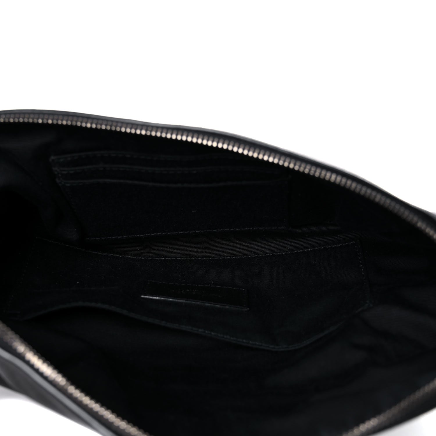 Saint Laurent Calfskin Monogram Belt Bag Black 5 of 13