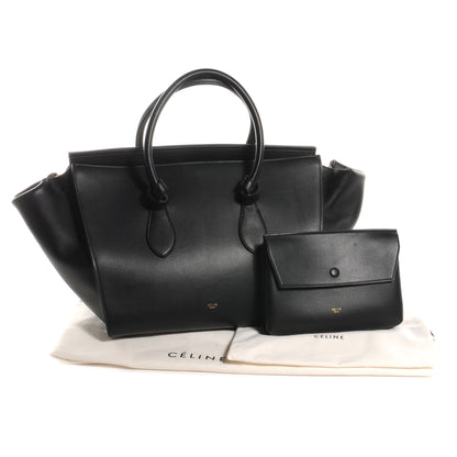 Celine Smooth Calfskin Tie Knot Tote Black 5 of 8