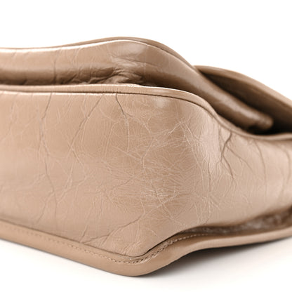 Saint Laurent SAINT LAURENT Crinkled Calfskin Matelasse Monogram Baby Niki Chain Satchel Light Taupe 9 of 9
